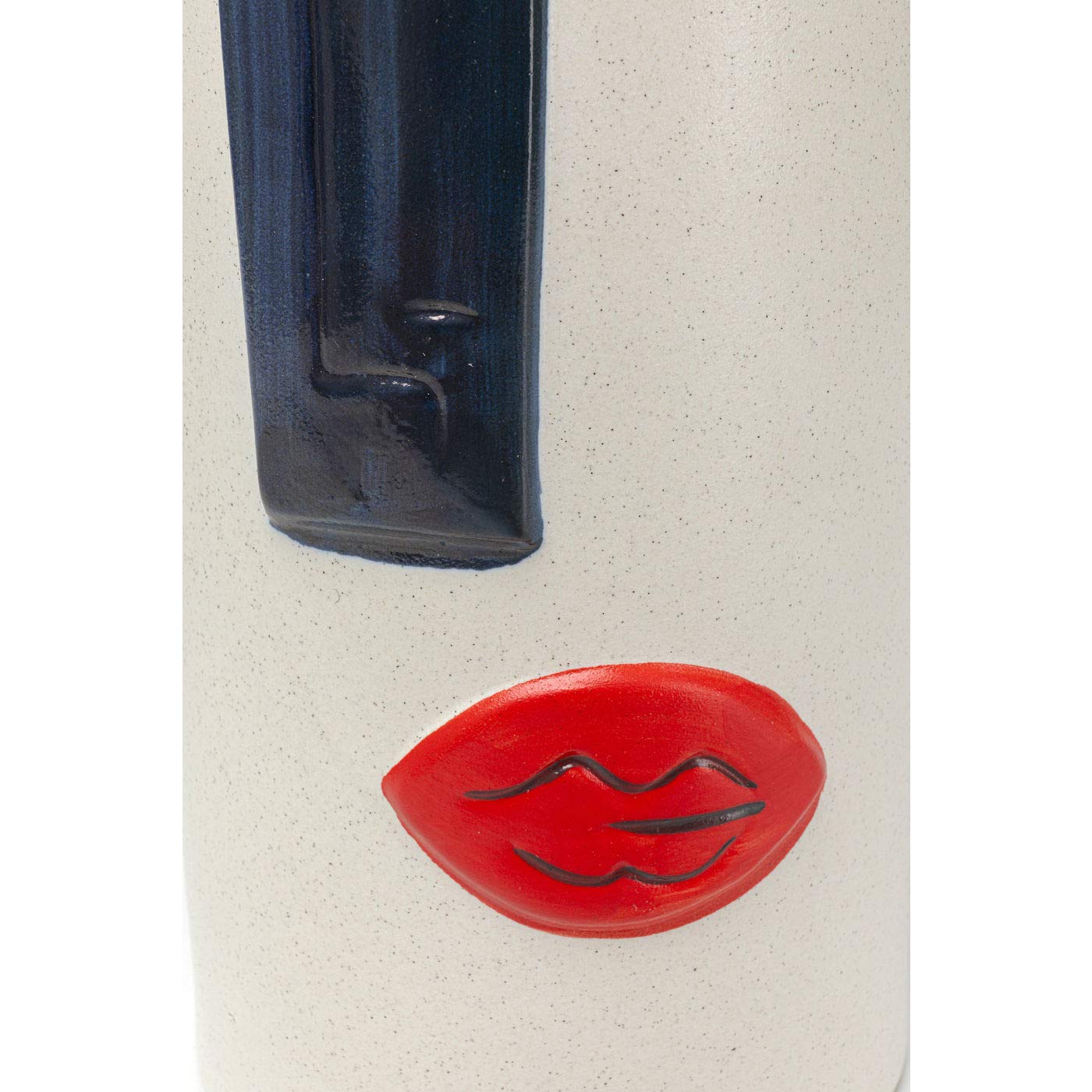kare-design-vase-art-face-colore-33-cm-steinzeug-vase-blau-mit-gesichtsmotiv image 6