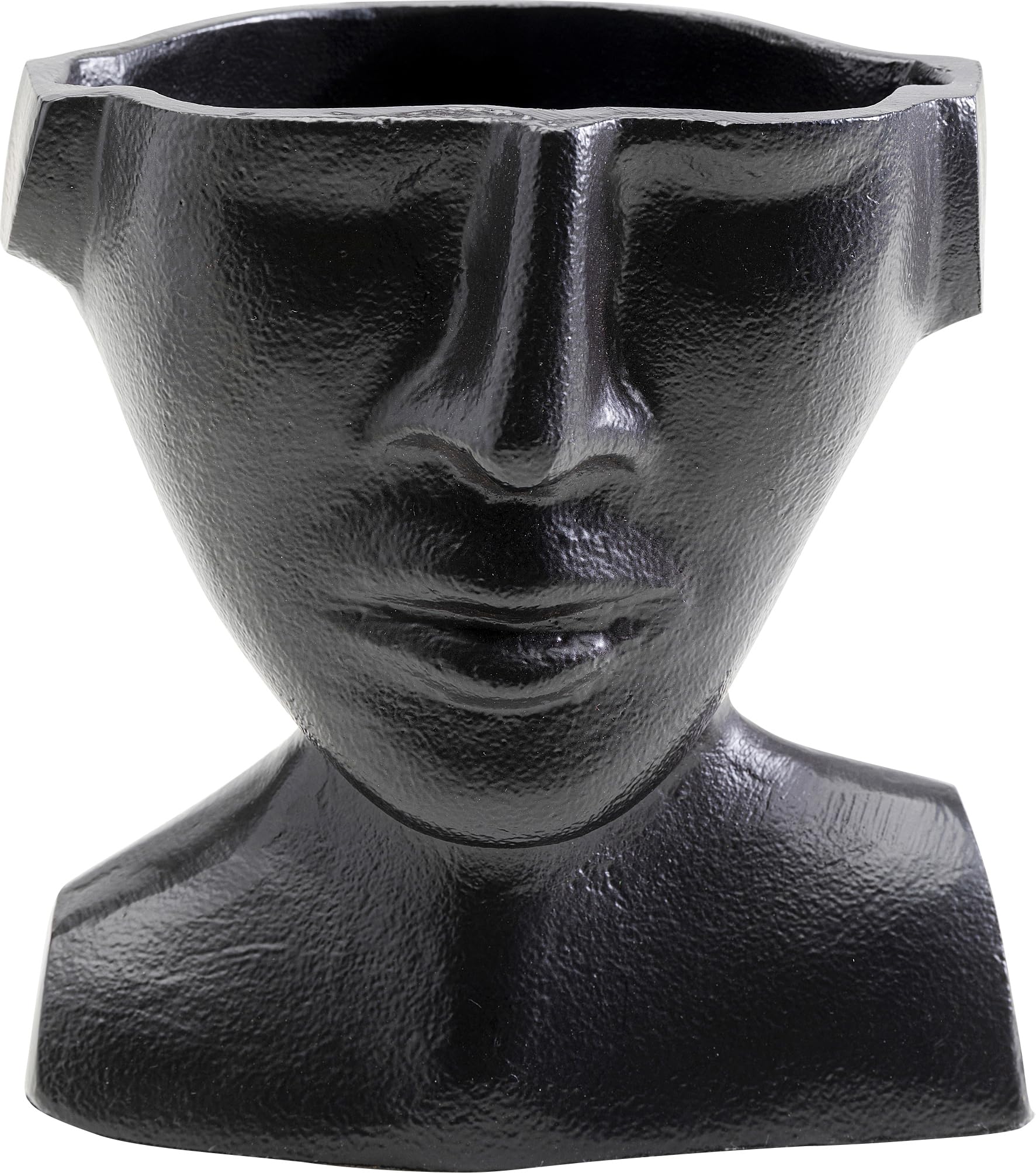 kare-design-rostoro-side-vase-schwarz-aluminium-27-cm-blumenvase image 7