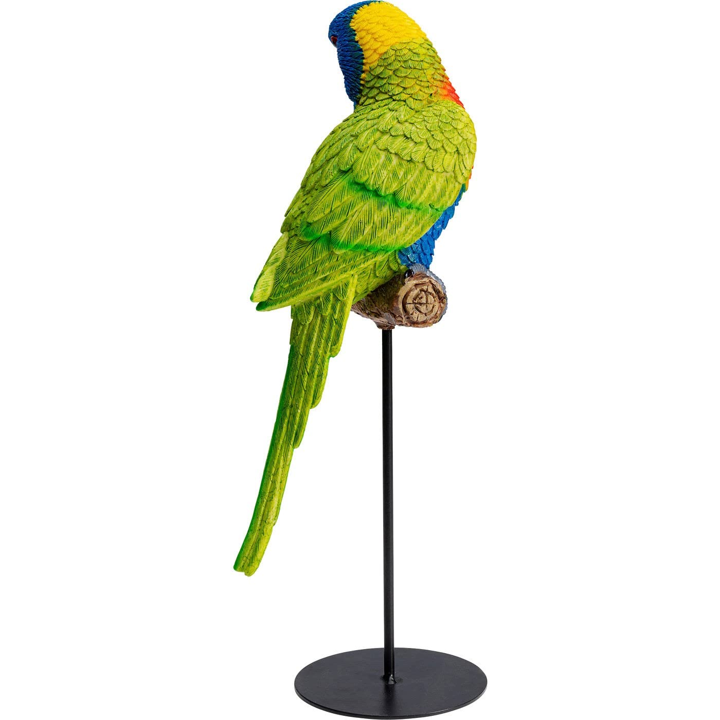 kare-design-deko-figur-papagei-gr-n-36cm-auf-sitzstange image 4