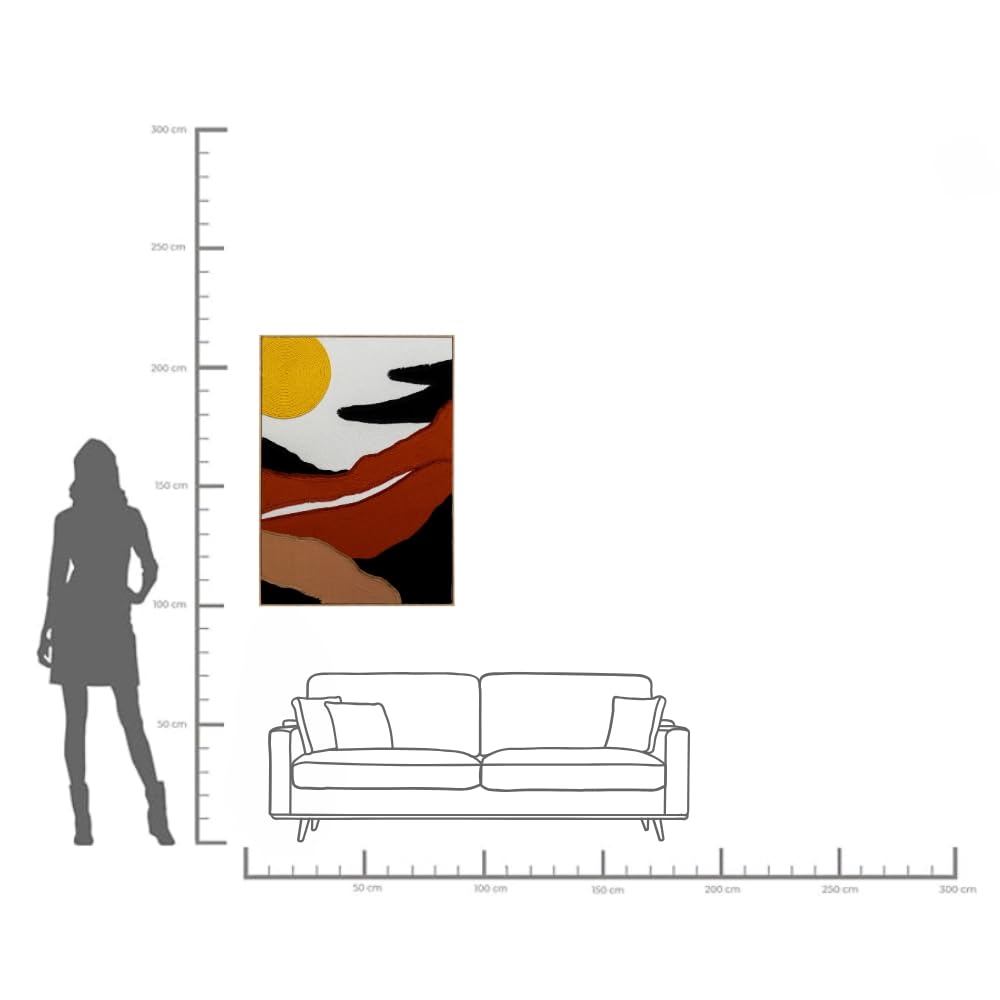 kare-design-artistic-sunrise-knitted-leinwandbild-113x73-cm-mit-rahmen image 3