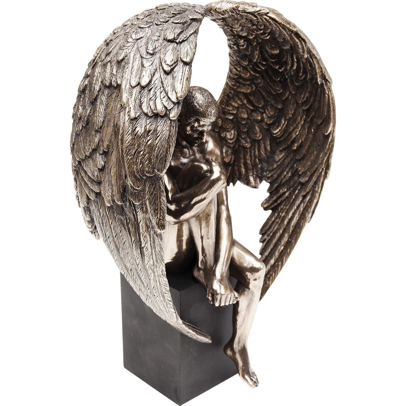 kare-design-nude-sad-angel-deko-objekt-bronze-auf-holz-sockel-26-x-18-x-11-cm image 6