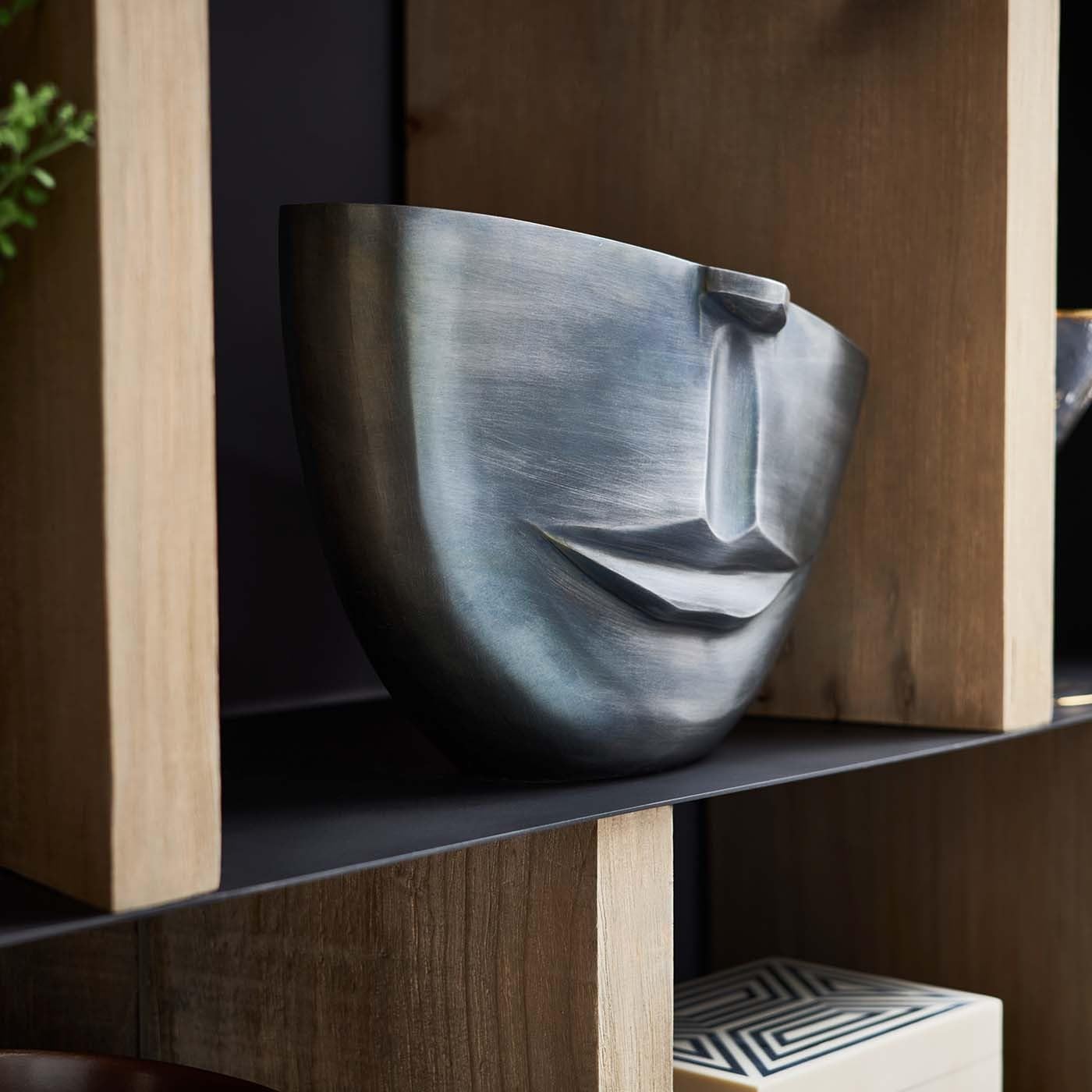kare-design-vase-half-face-anthrazit-31x22x11-cm-alu-schale image 3