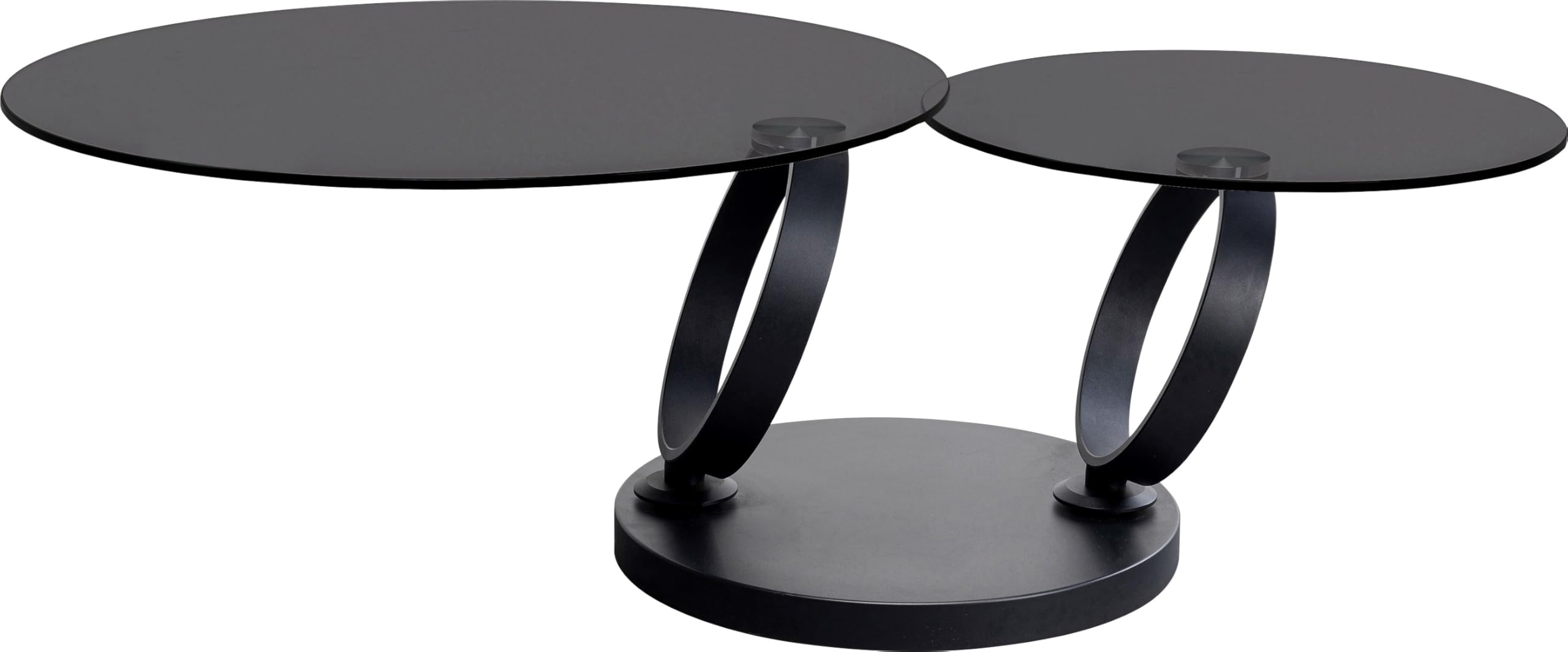 kare-design-couchtisch-beverly-smoke-schwarz-drehbar-glas-42x132x80-cm image 1