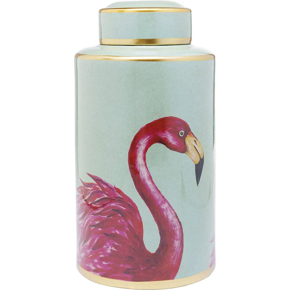 kare-design-deko-gef-flamingos-pink-mint-gold-39-cm image 1