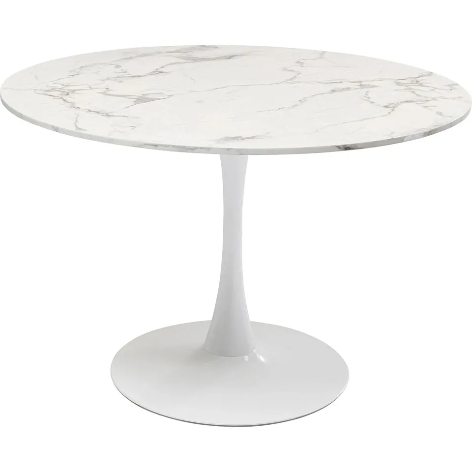 kare-design-schickeria-esstisch-rund-wei-marmor-optik-d110-cm image 1
