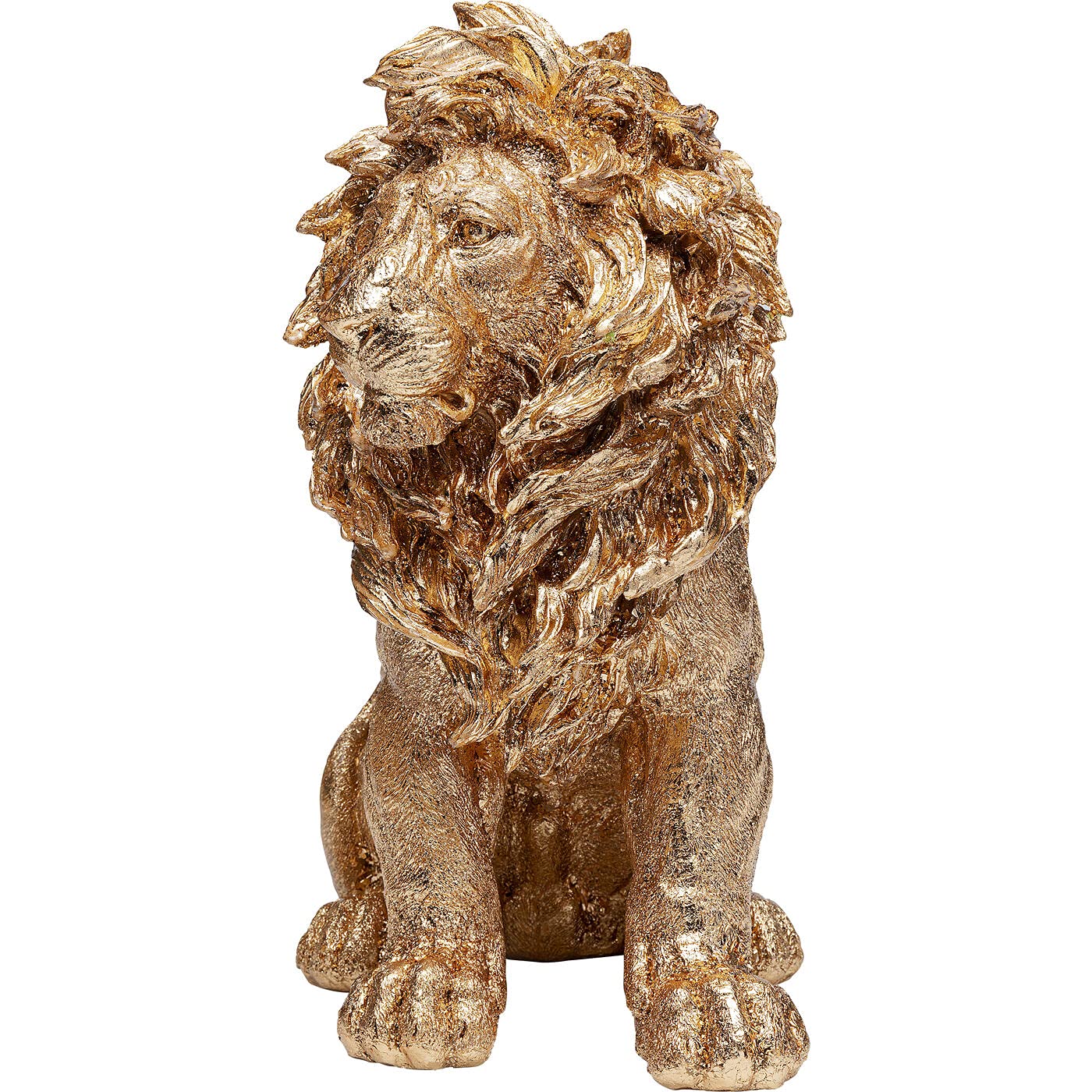 kare-design-deko-figur-sitting-lion-gold-42-cm-tierfigur image 2