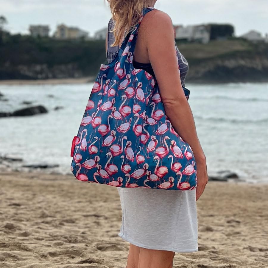 cedon-easy-bag-pink-flamingo-faltbarer-einkaufsbeutel-aus-recyceltem-pet image 5