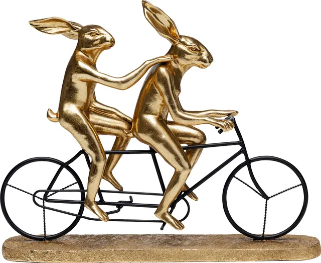kare-design-tandem-rabbits-deko-objekt-gold-34x42-5x10-5-cm image 1