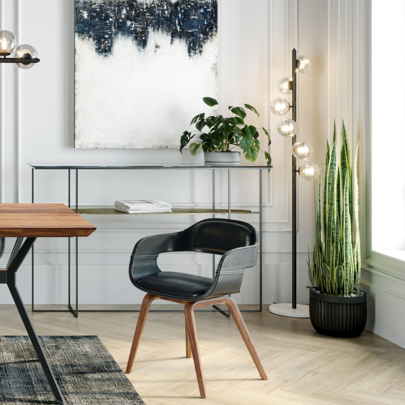 kare-design-sansevieria-dekopflanze-155x35x35-cm-t-uschend-echte-kunstpflanze image 2