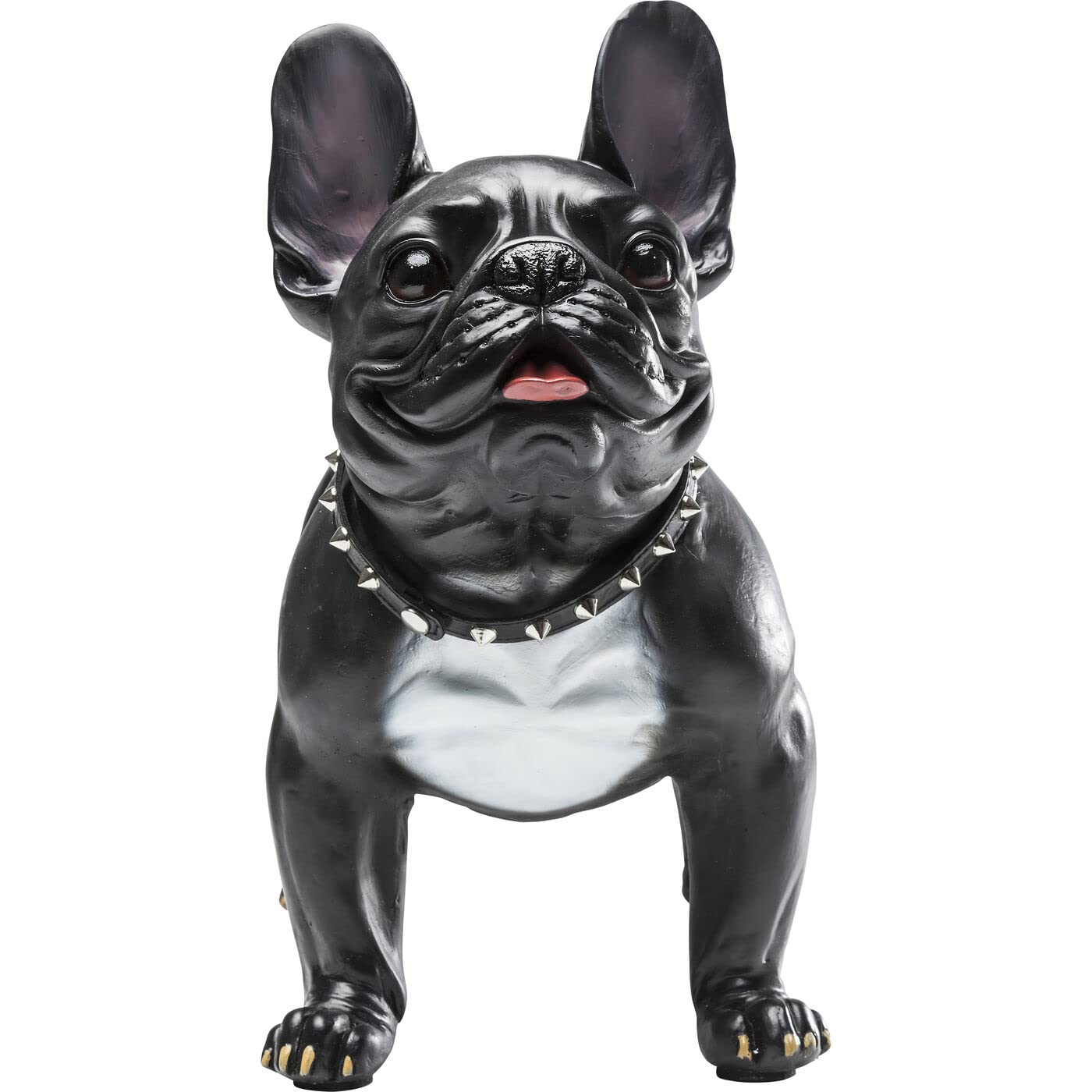 kare-design-gangster-dog-deko-figur-mops-schwarz-40x50x24-cm image 1