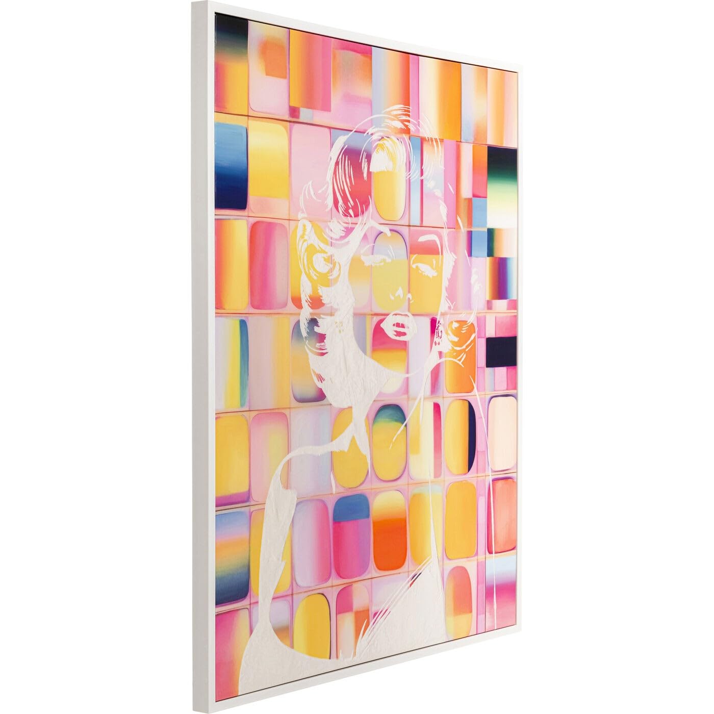 kare-design-diva-pixel-leinwandbild-120x90-cm-mehrfarbig-pop-art-wandbild image 3