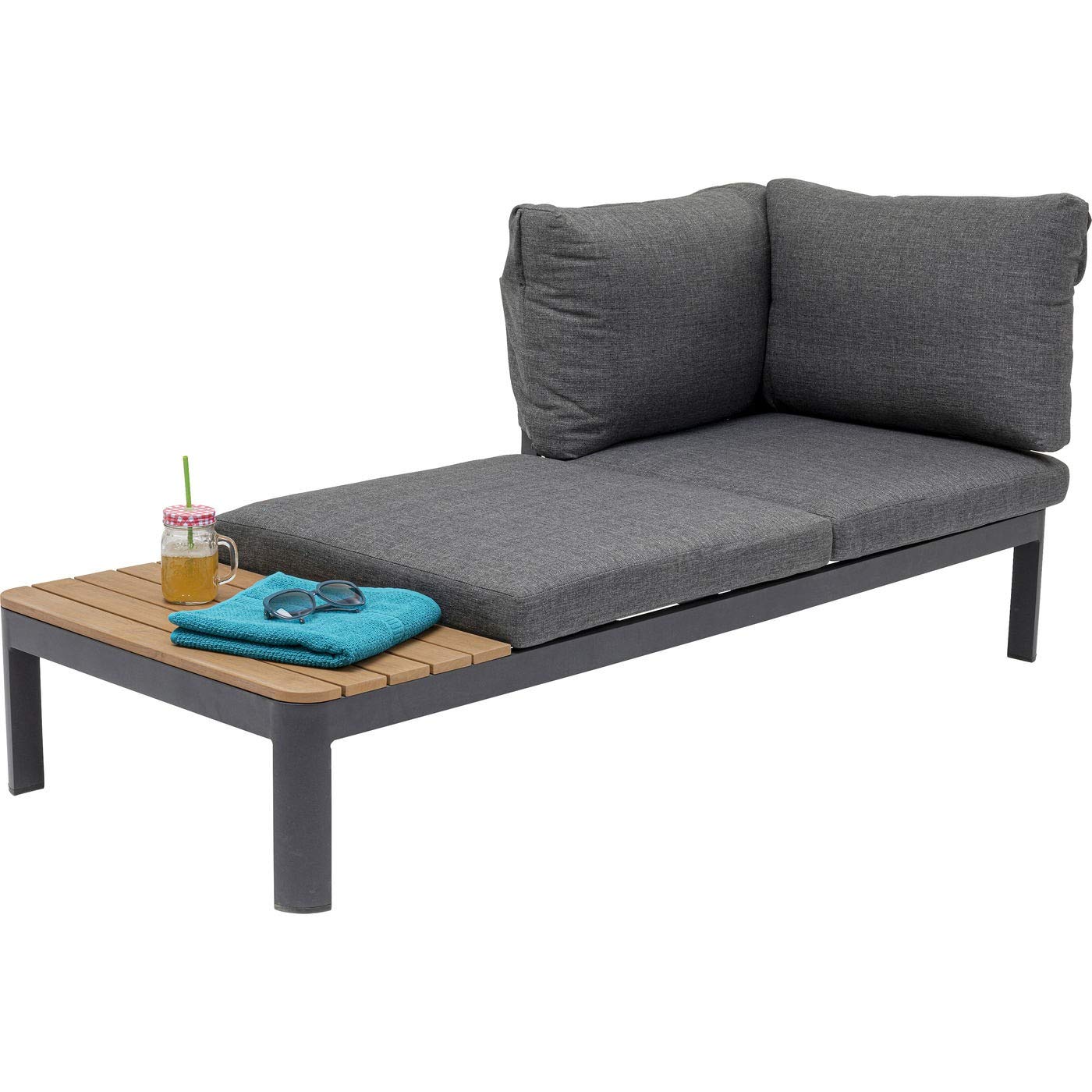 kare-design-recamiere-happy-day-links-braun-schwarz-outdoor-63x166x66-cm image 4