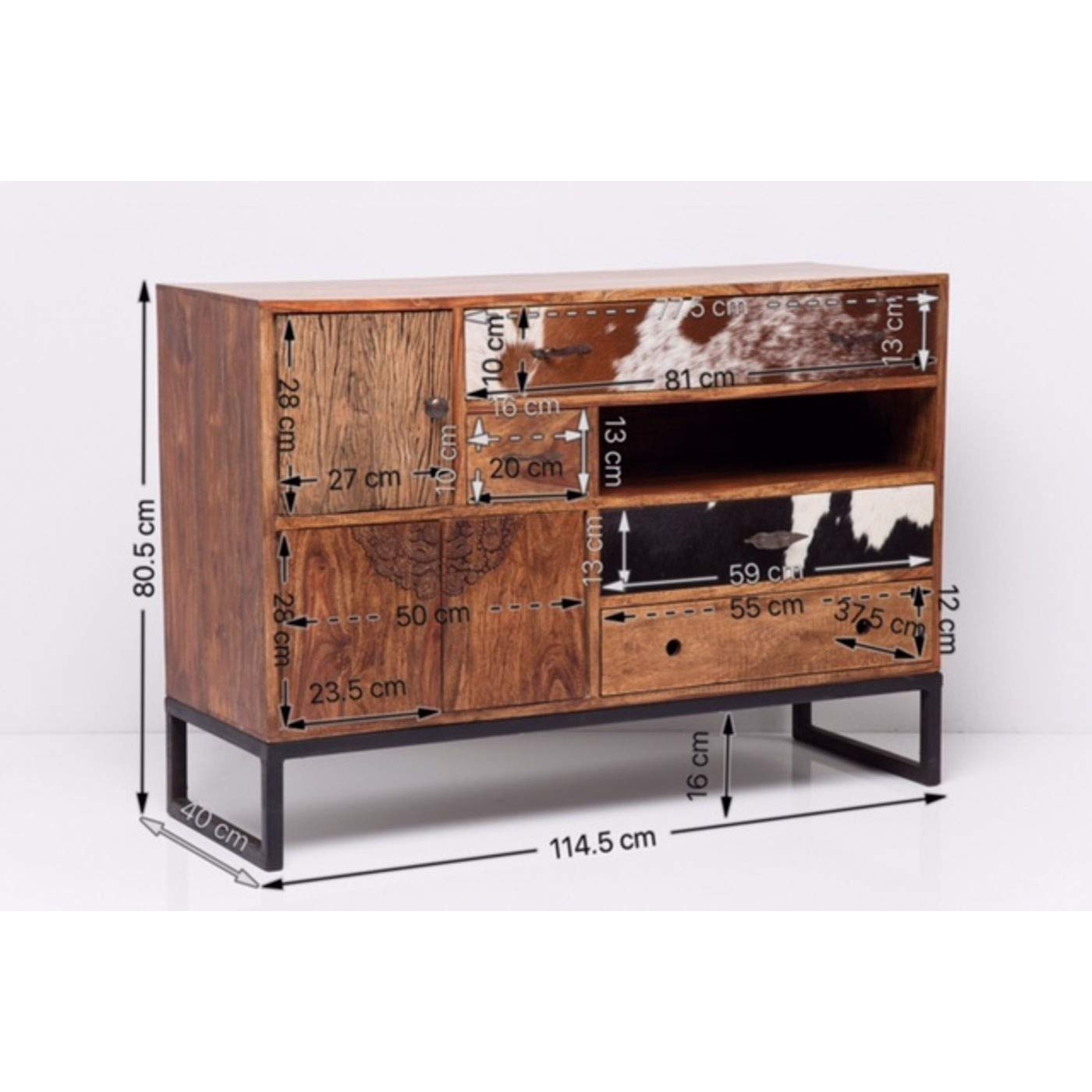 kare-design-rodeo-sideboard-kommode-braun-80x115x40-cm-mango-kuhfell image 3