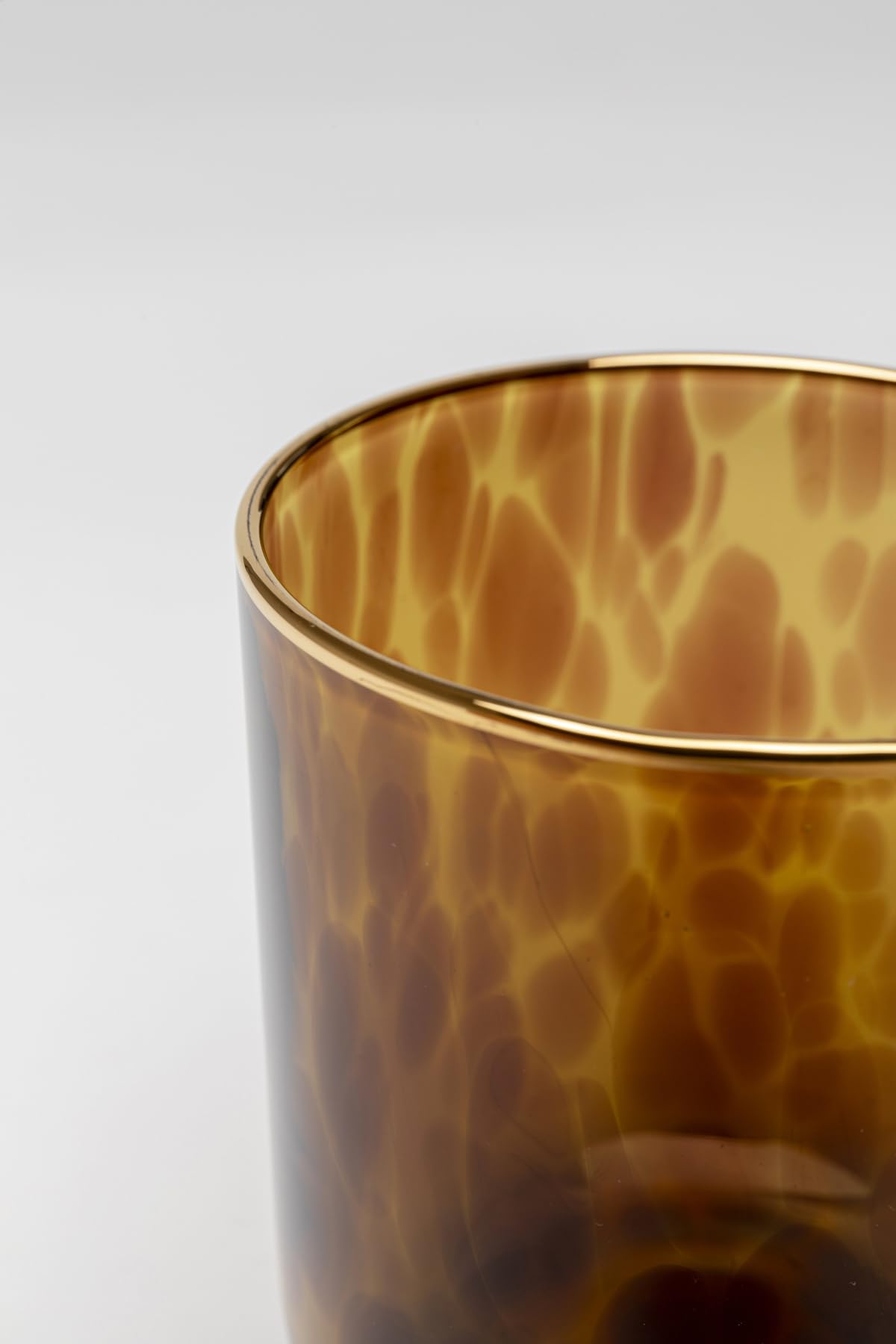 kare-design-glas-caramel-wasserglas-set-4-teilig-braun-430-ml-mit-goldrand image 4