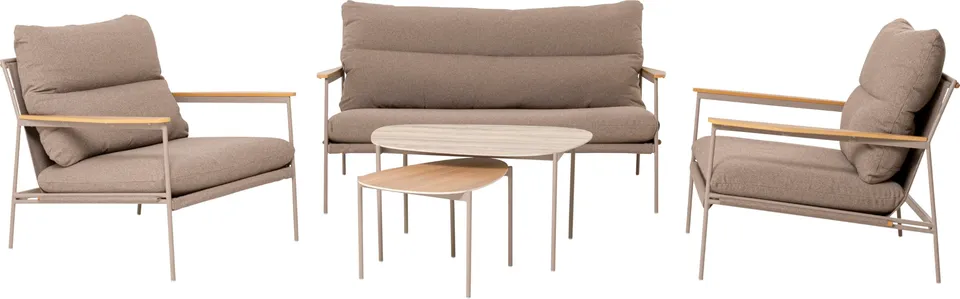 kare-design-sitzgruppe-corsica-creme-outdoor-loungeset-bank-2-sessel-2-tische image 1