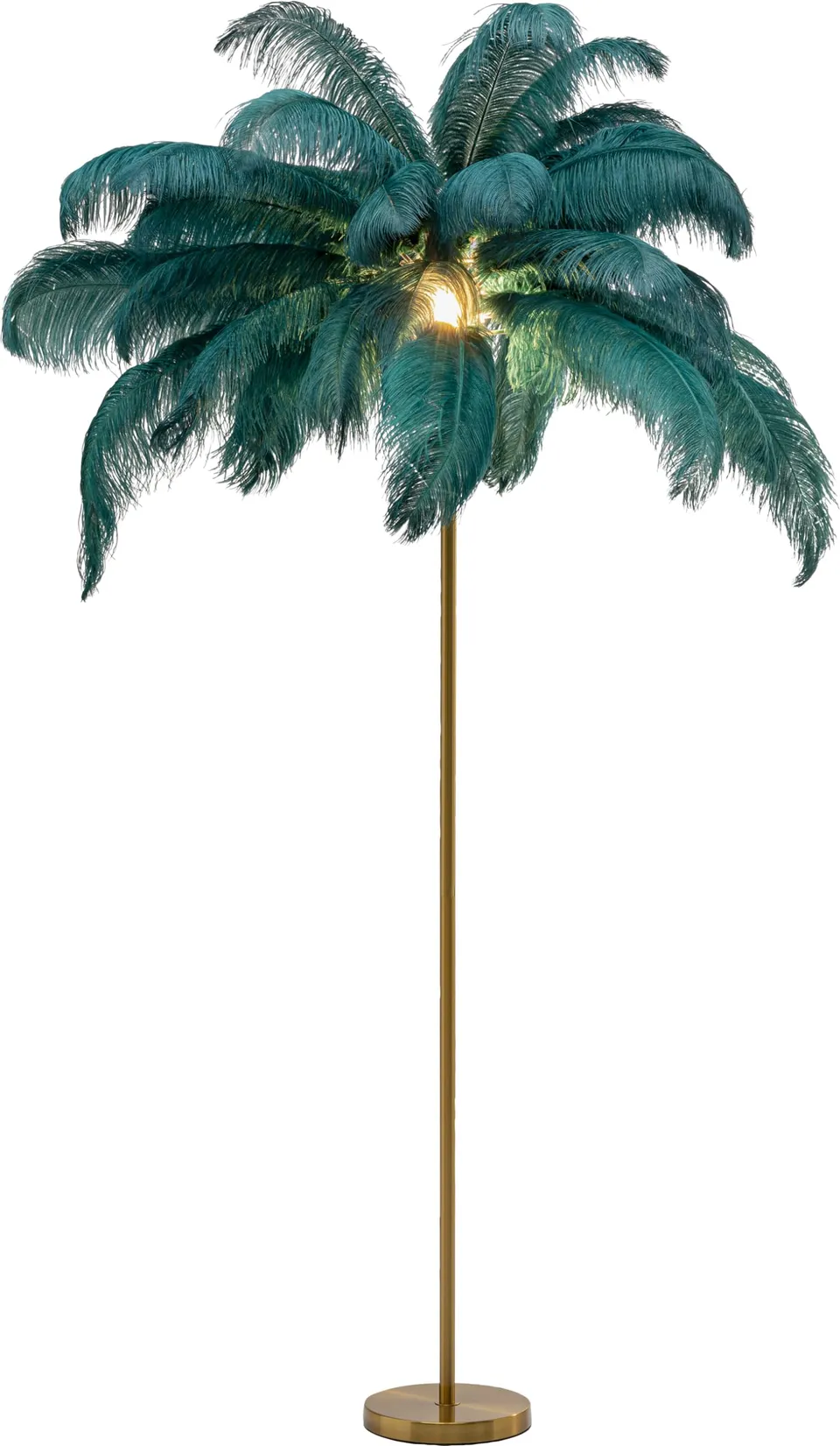 kare-design-stehleuchte-feather-palm-gr-n-gold-165-cm-bodenlampe-mit-strau-enfed image 1