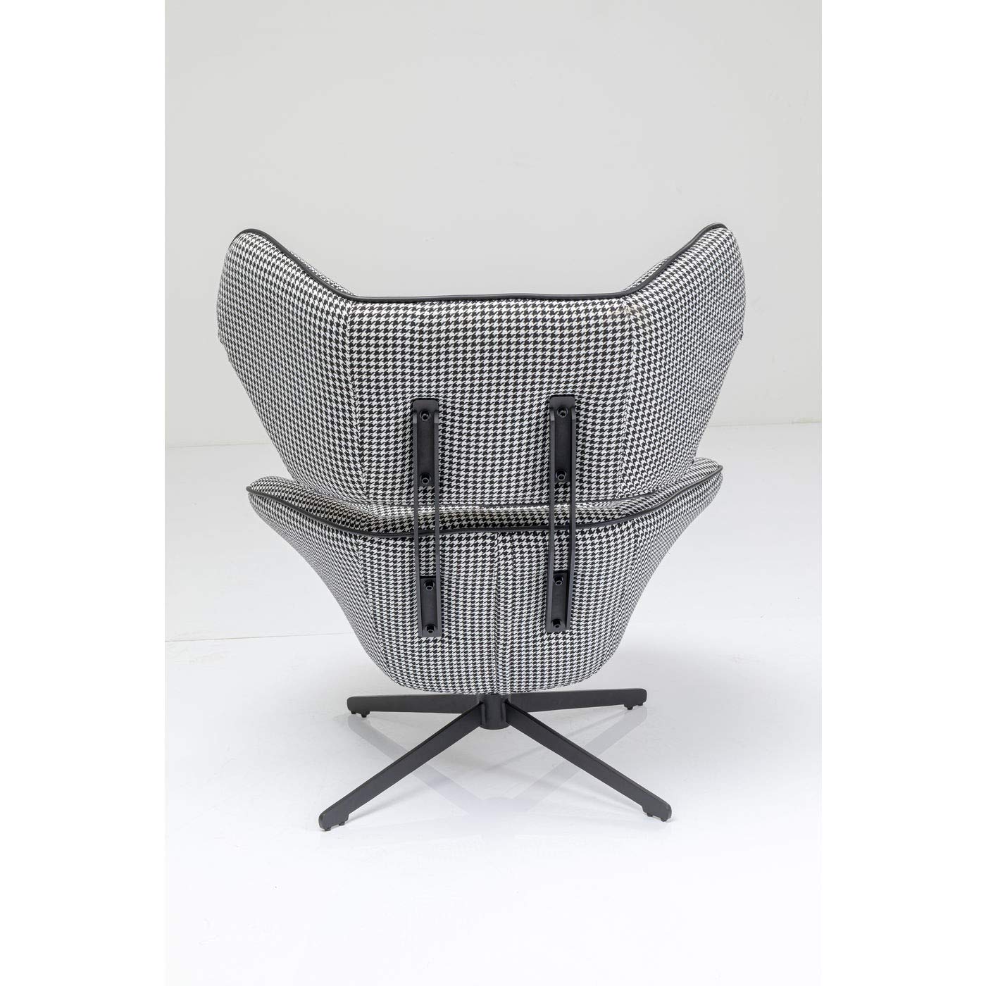 kare-toledo-drehsessel-schwarz-wei-h-henverstellbar image 4