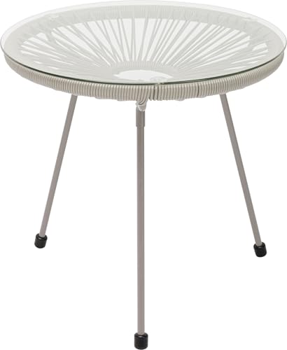 kare-design-acapulco-mono-beistelltisch-greige-runder-glastisch-indoor-outdoor-r image 5