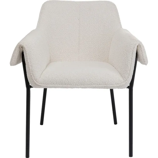 kare-design-armlehnstuhl-bess-beige-esszimmerstuhl-boucl-85x70x63-cm image 1