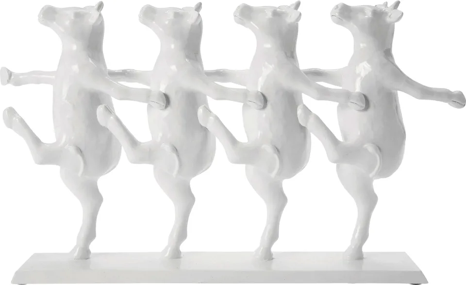 kare-design-deko-figur-dancing-cows-kuh-deko-wei-23x40x7-cm image 1