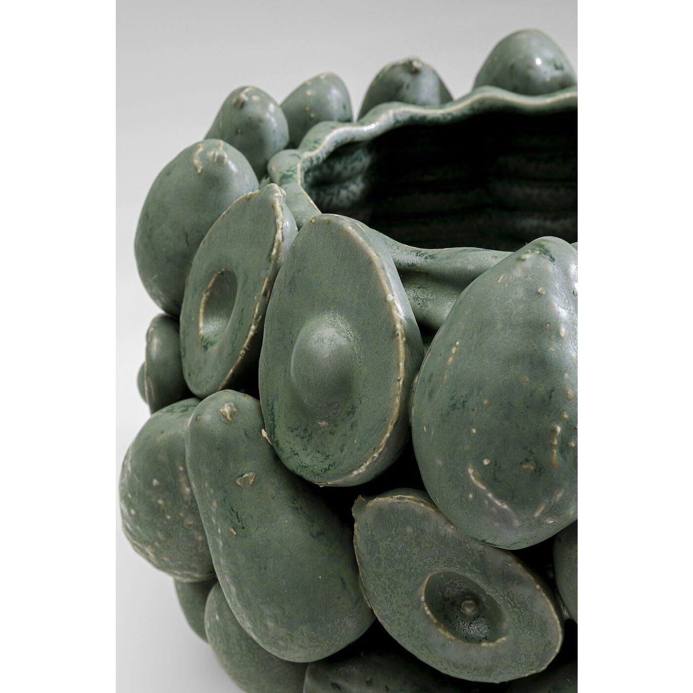 kare-design-vase-avocados-gr-n-handbemalt-23-cm-kleine-deko-tischvase-unikat image 2