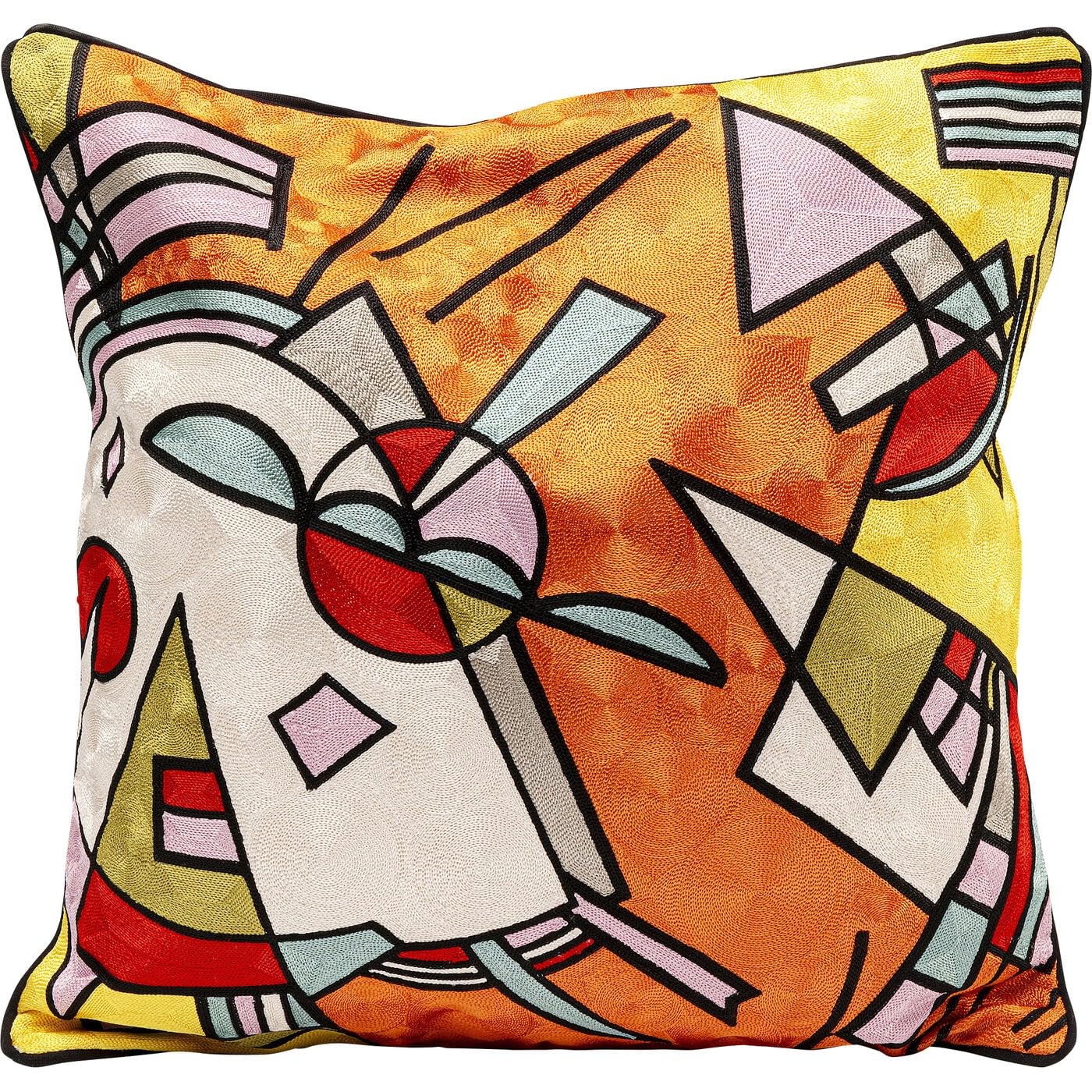 kare-design-art-line-face-kissen-mehrfarbig-50x50-cm-mit-reissverschluss-und-f-l image 8