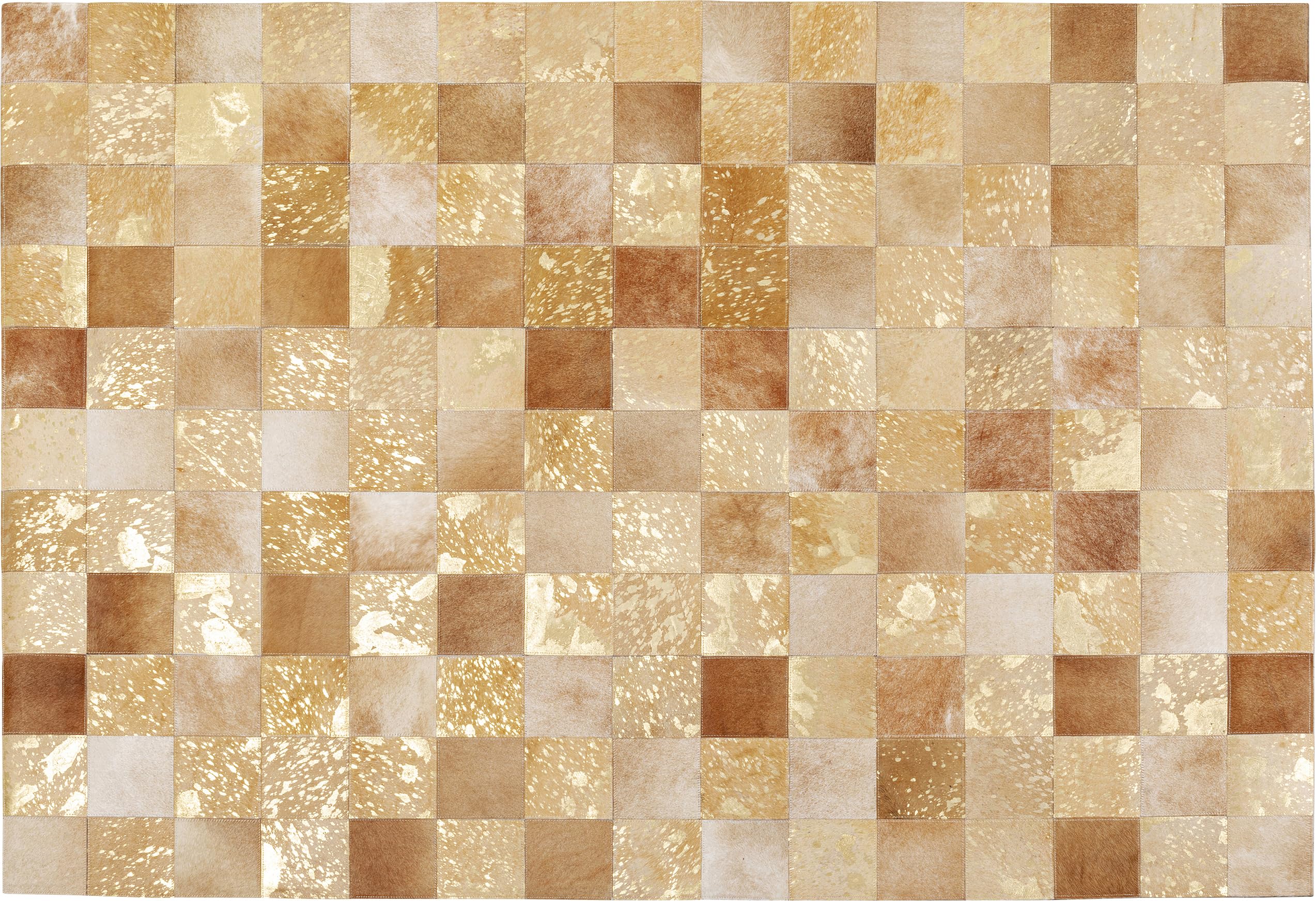 kare-design-teppich-vegas-fur-patchwork-240x170-cm-beige-braun-gold image 1