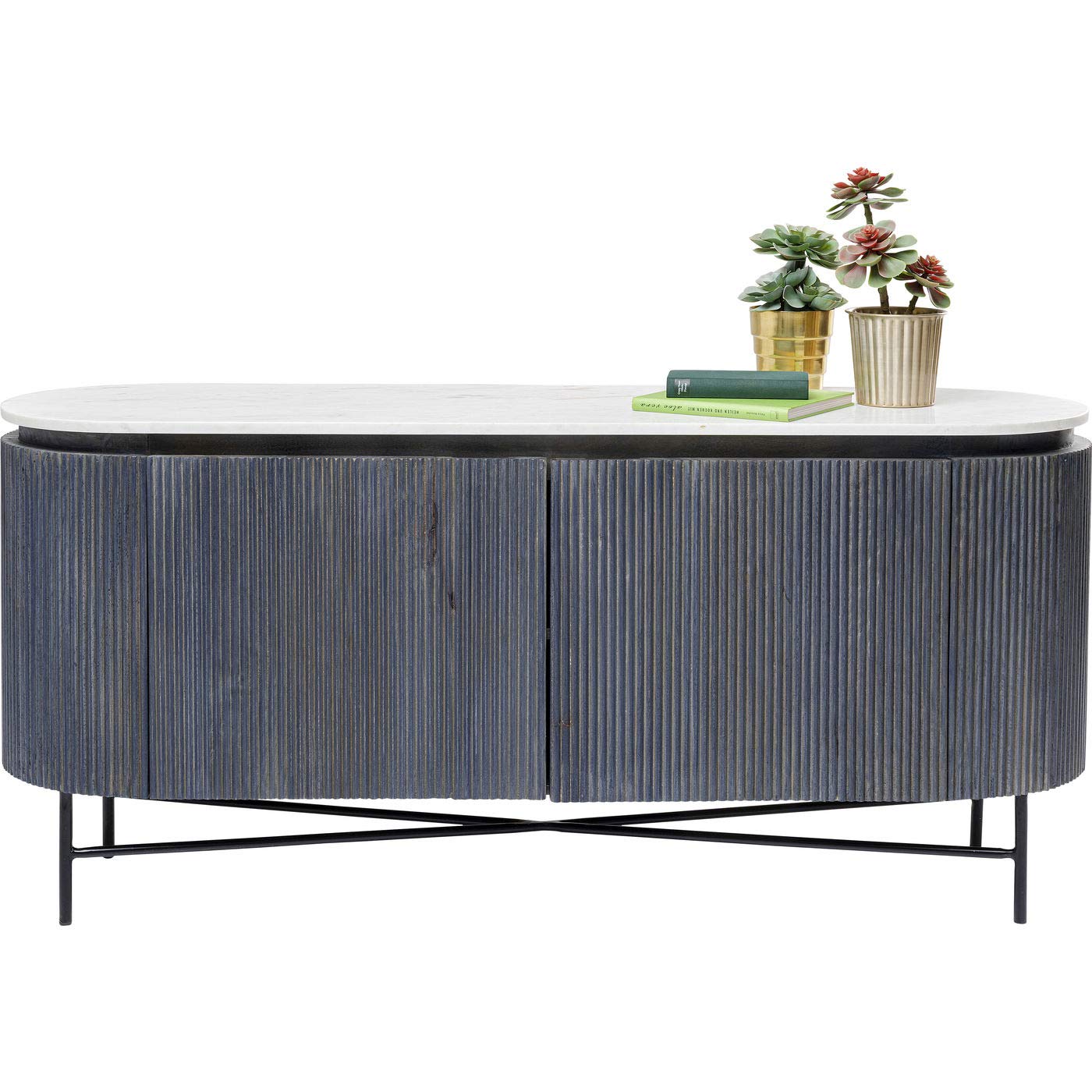 kare-design-sideboard-glenn-75x161x47-cm-tv-board-mit-marmorplatte-massivholz-un image 7
