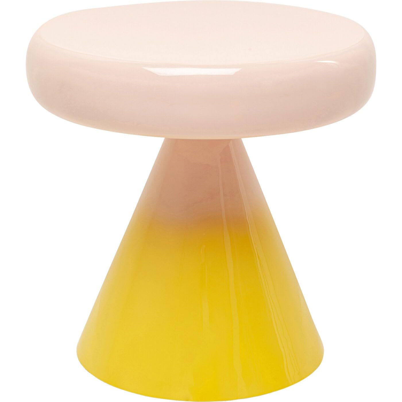 kare-design-beistelltisch-rici-colore-gelb-42-cm-rund-stahl image 1