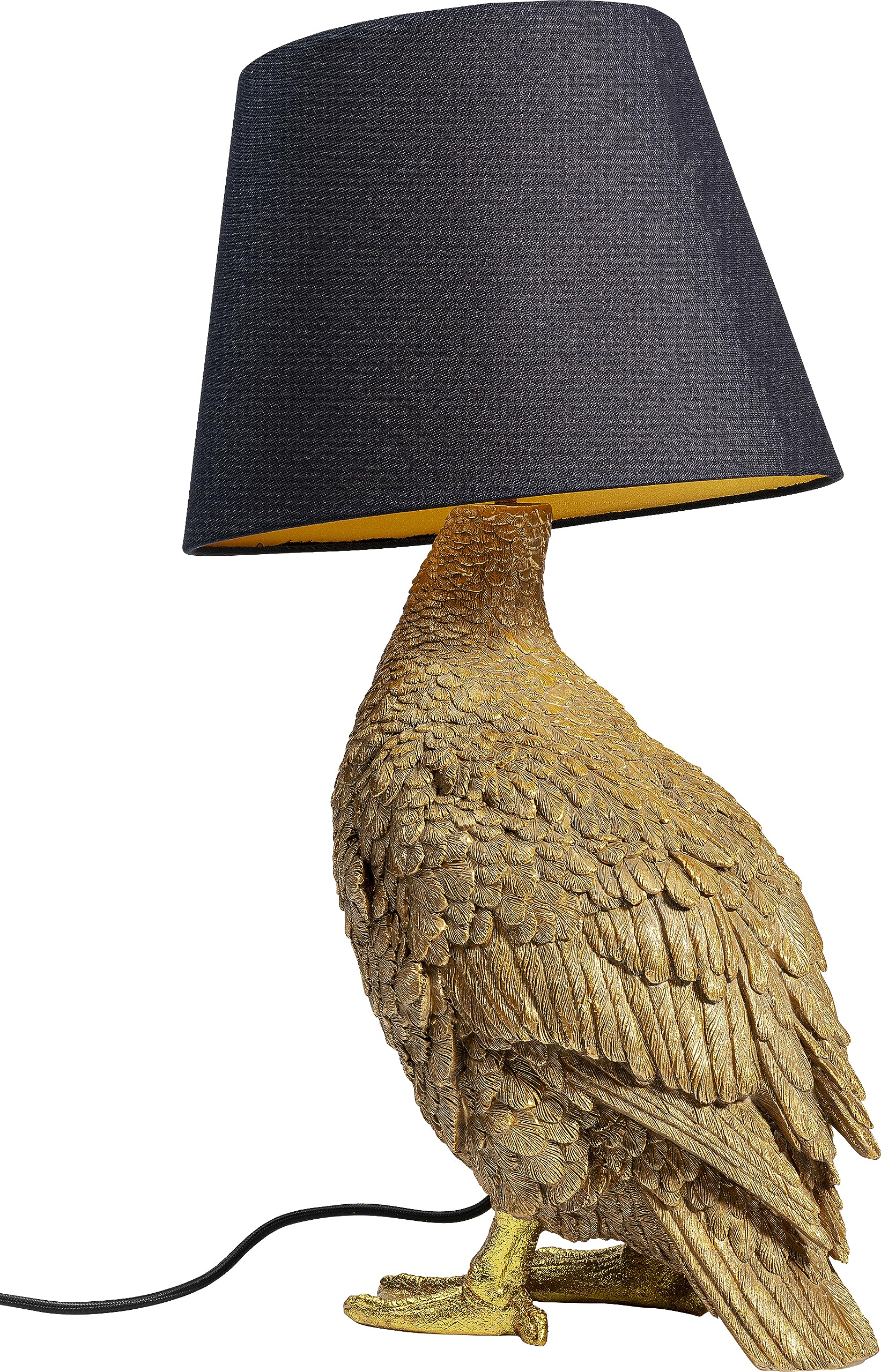 kare-design-tischleuchte-animal-duck-gold-braun-53x31x31-cm image 7