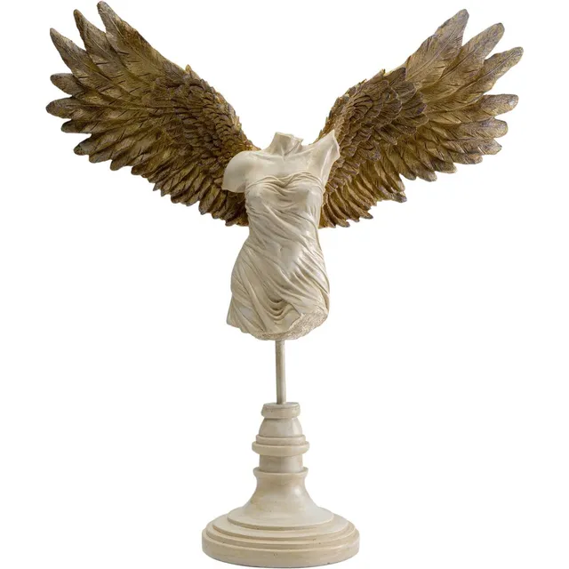 kare-design-guardian-angel-female-deko-objekt-wei-gold-42x47x14-cm image 1