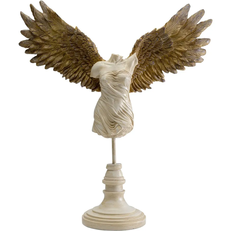 kare-design-guardian-angel-female-deko-objekt-wei-gold-42x47x14-cm image 1