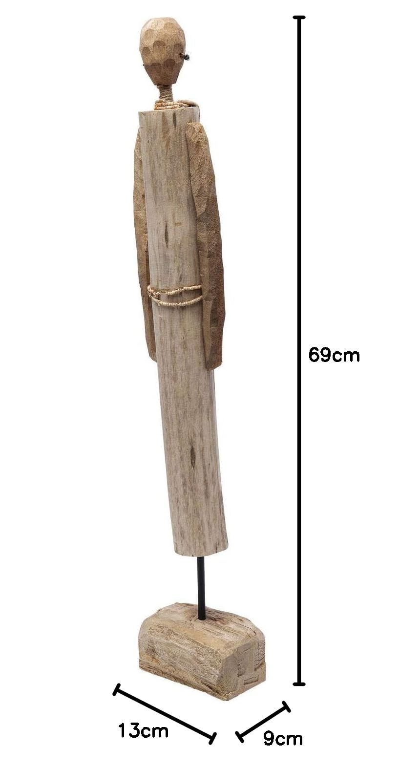 kare-design-deko-objekt-african-woman-holzfigur-69x13x9-cm image 7