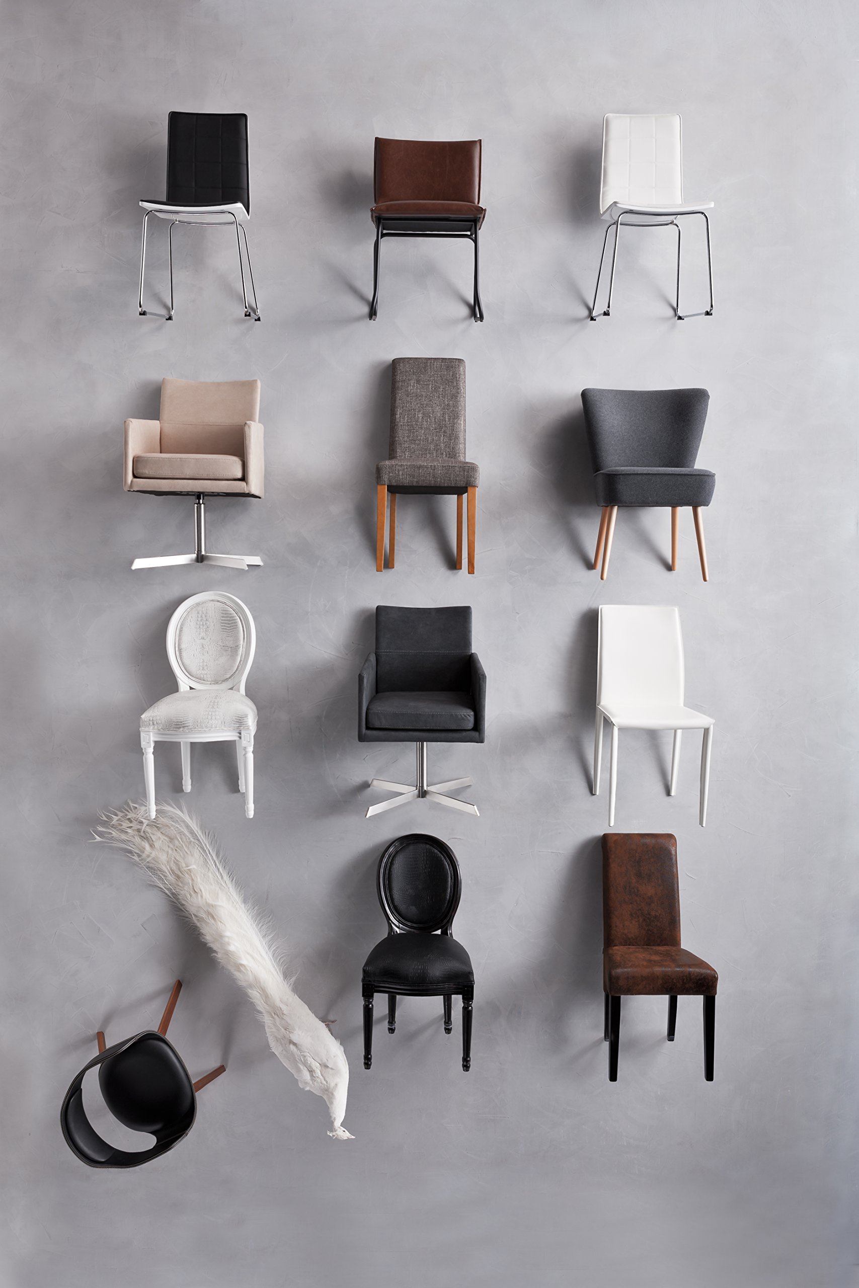 kare-design-stuhl-dialog-drehstuhl-grau-polster-drehstuhl-velour-optik-edelstahl image 5