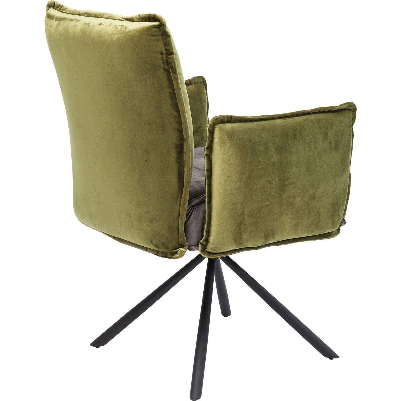 kare-design-drehstuhl-chelsea-gr-n-samt-90x65x60-cm image 7
