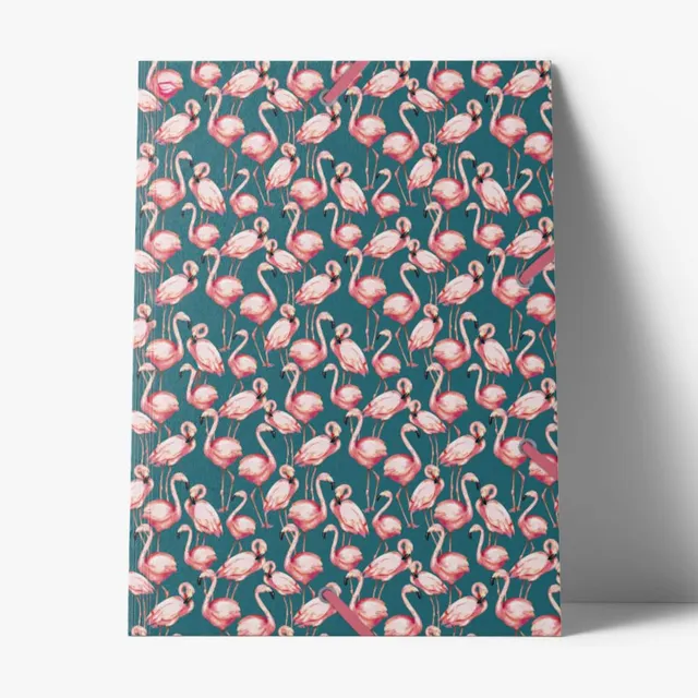 cedon-sammelmappe-de-luxe-pink-flamingo-dokumentenmappe-4-cm image 1