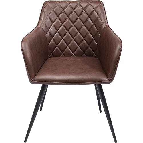 kare-design-armlehnstuhl-san-remo-braun-kunstleder-79x59x61-cm image 6