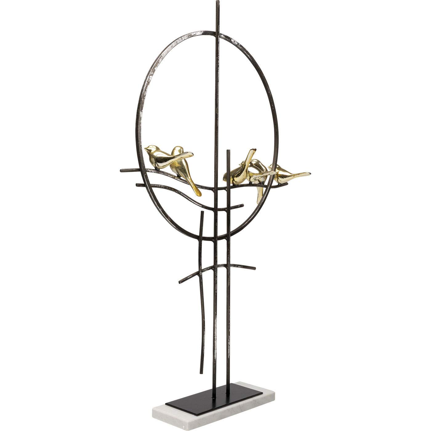 kare-design-deko-objekt-tweet-schwarz-gold-64x29x10-cm image 3