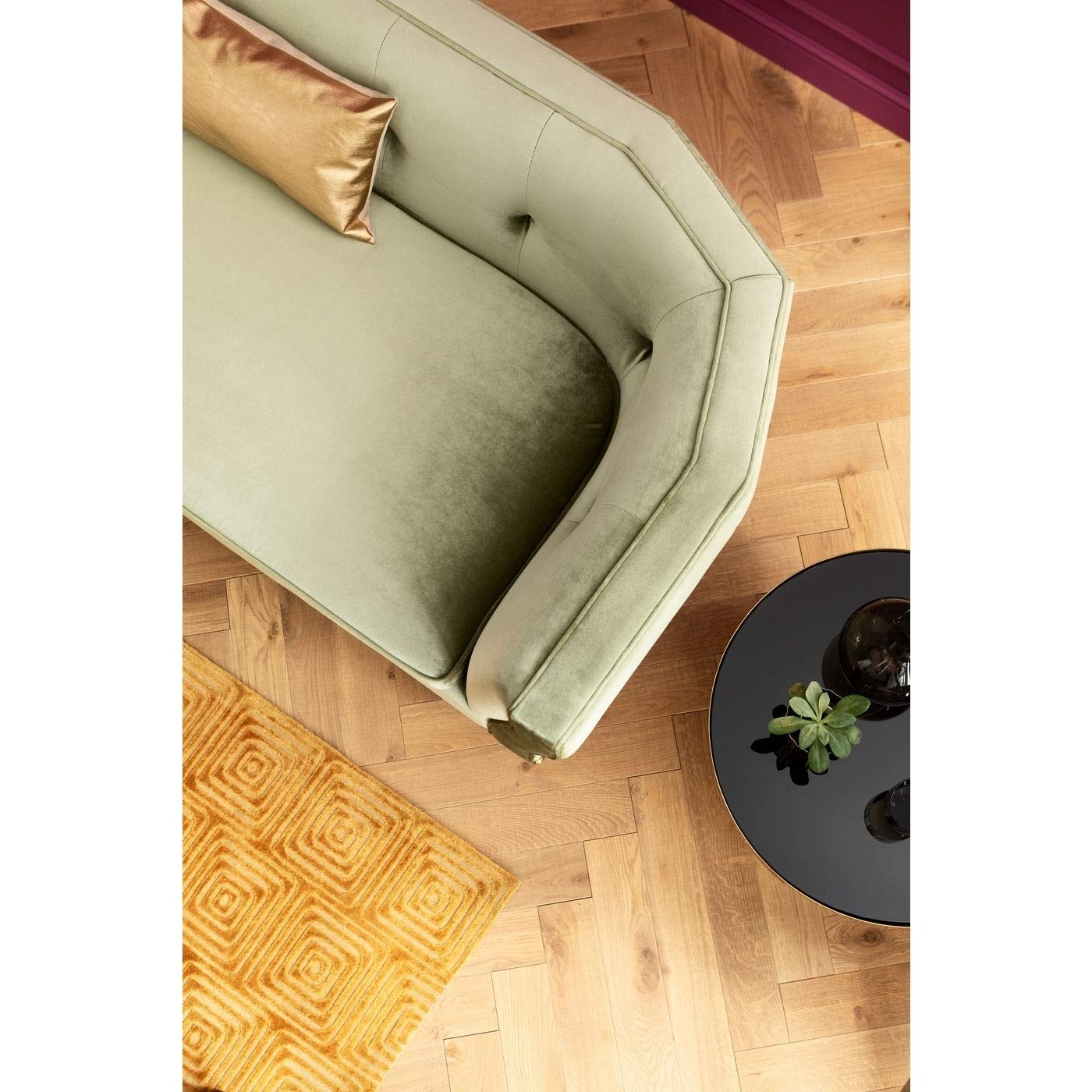 kare-design-rimini-2-sitzer-sofa-gr-n-samt-look-170x86cm image 5