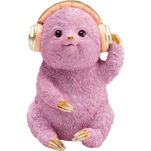 kare-design-party-sloth-spardose-faultier-lila-19-cm-handbemalt image 6