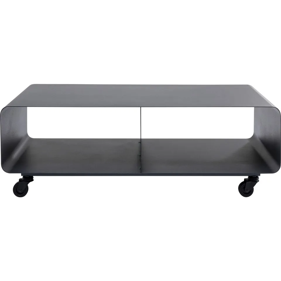 kare-design-lowboard-lounge-m-sideboard-tv-board-grau-30x90x42-cm-mit-stahlgeste image 1
