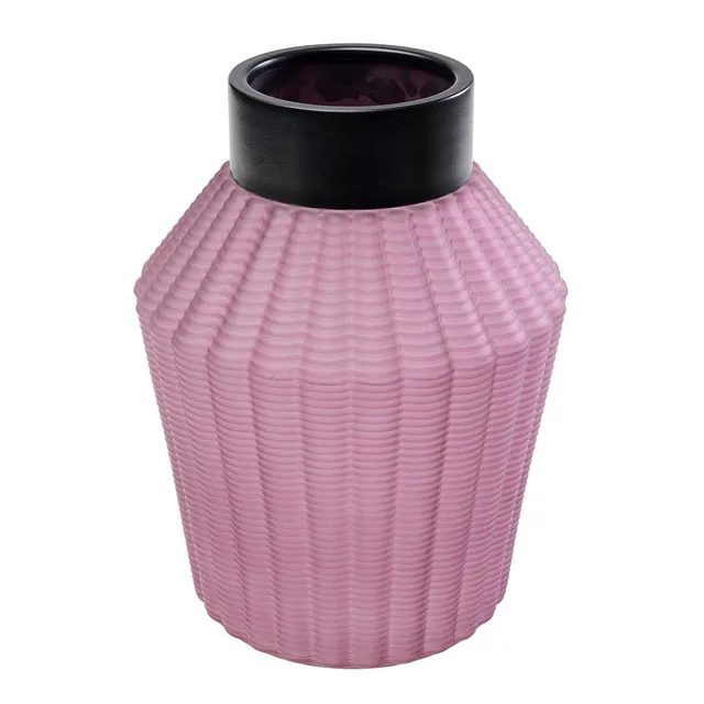 kare-design-vase-barfly-pink-lila-matt-tischvase-28-cm image 1