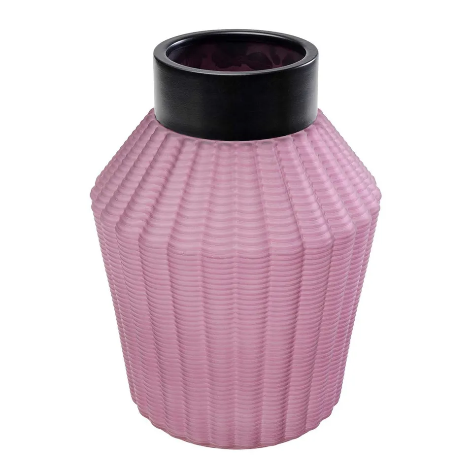 kare-design-vase-barfly-pink-lila-matt-tischvase-28-cm image 1