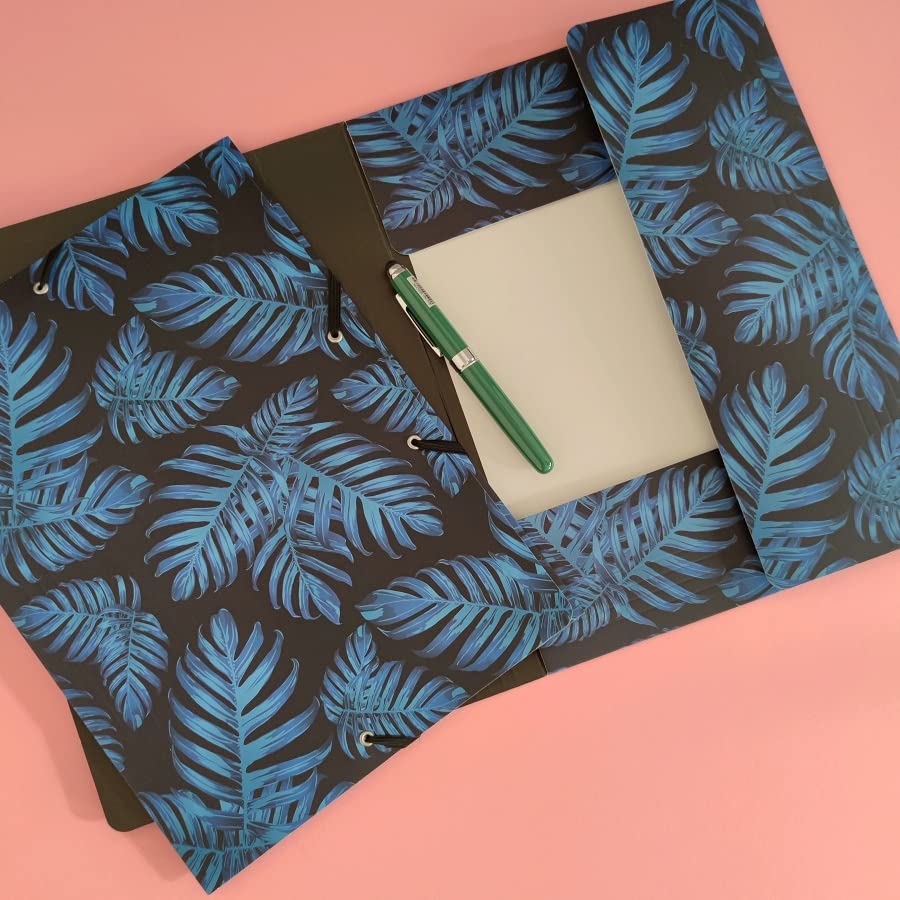 cedon-sammelmappe-de-luxe-philodendron-blue-a4-mappe-f-r-b-ro-und-home-office image 2