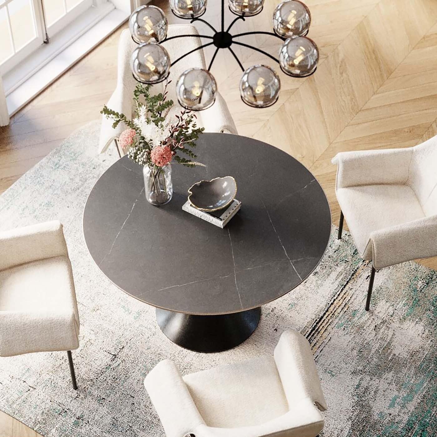 kare-design-tisch-grande-possibilita-schwarz-d120-cm-keramik-esstisch-indoor-out image 2