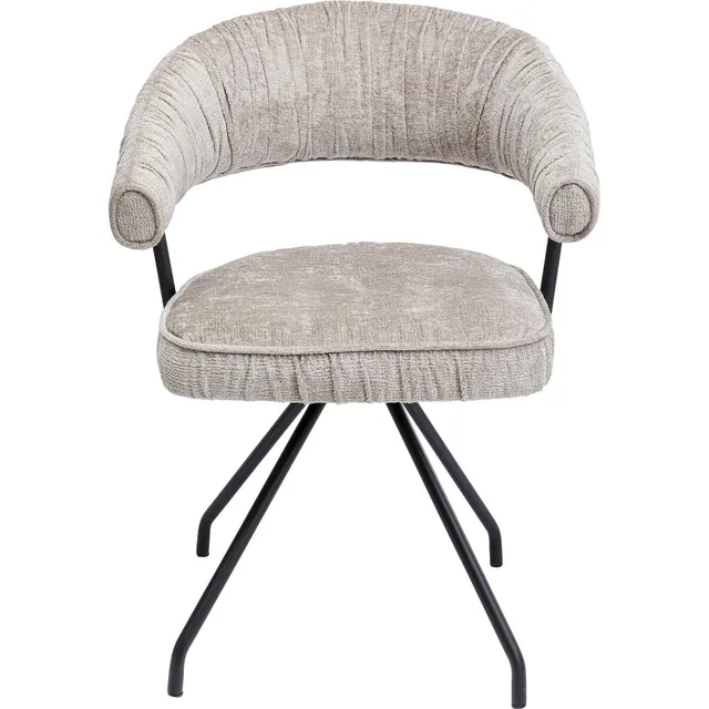 kare-design-arabella-drehstuhl-silber-grau-sitzh-he-50-cm-180-grad-drehbar image 1