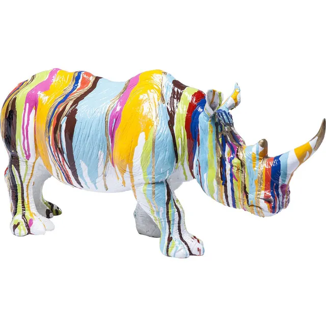 kare-design-rhino-colore-deko-figur-mehrfarbig-26x55x17-cm image 1