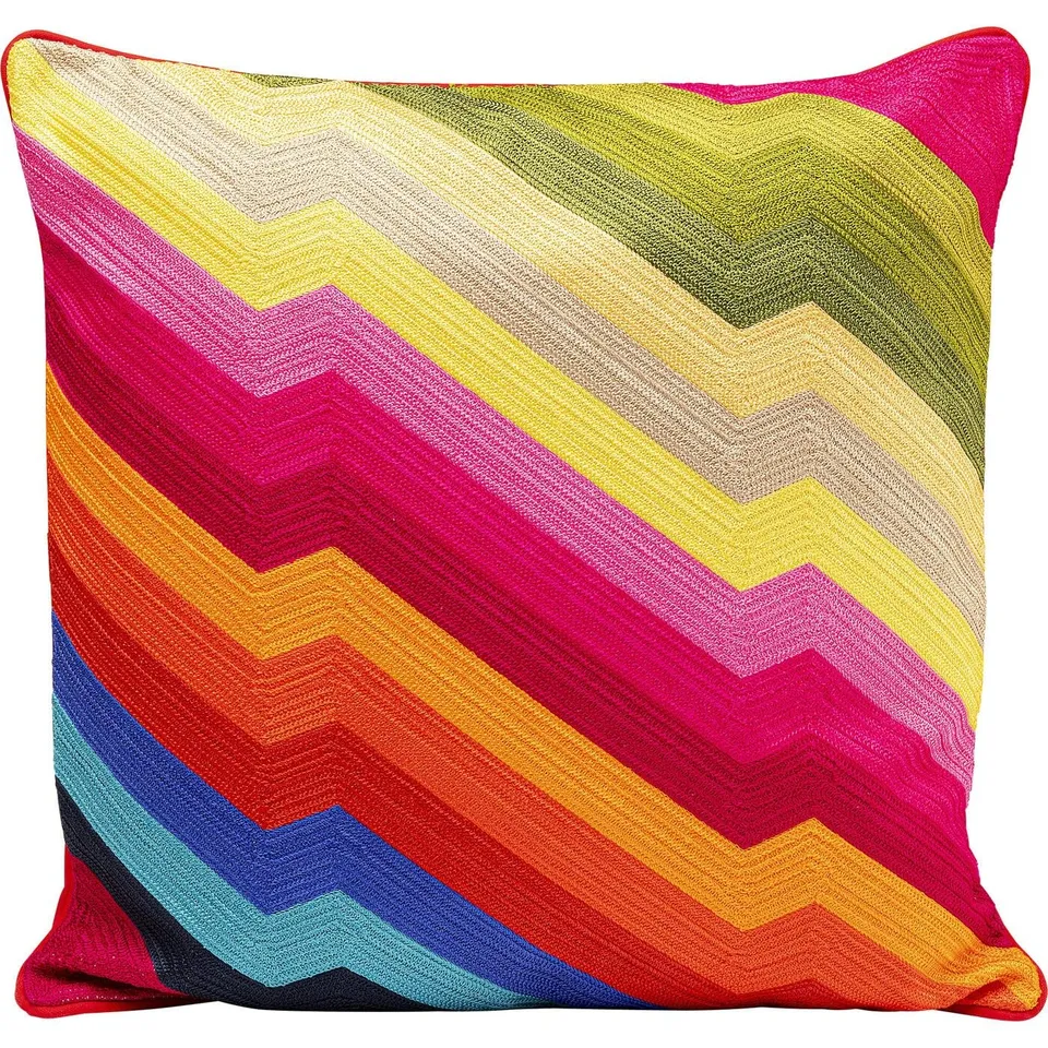 kare-design-artistic-zig-zag-kissen-mehrfarbig-50x50-cm-mit-f-llung image 1