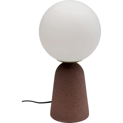 kare-design-tischlampe-bollie-rot-31-cm-skandinavische-beton-glas-schreibtischla image 7