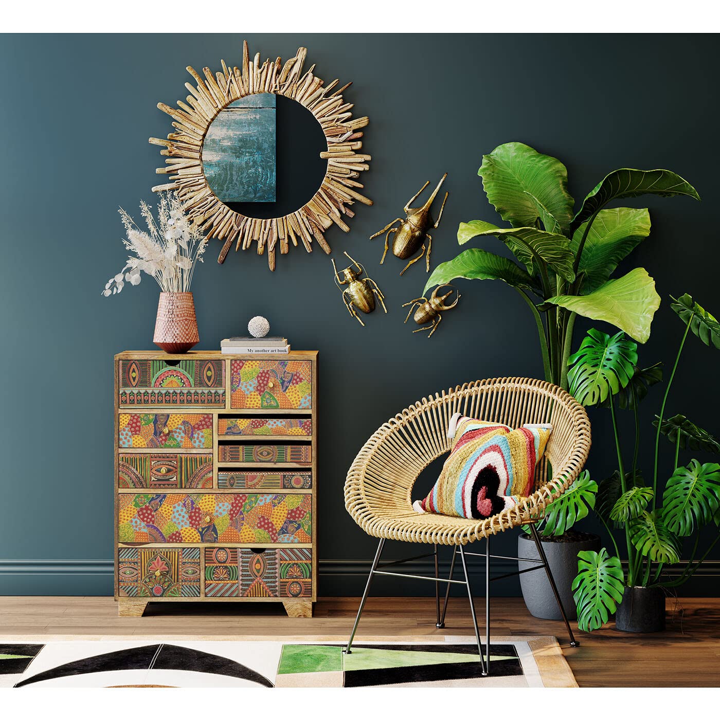 kare-design-kommode-paradise-beige-mango-massivholz-schubladenschrank-10-schubla image 2